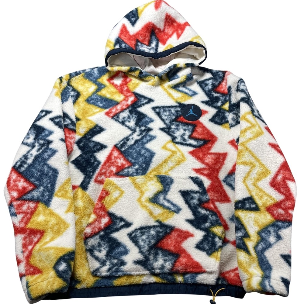 Nike Air Jordan DH1110-133 Mens Medium Classic Fleece Popover Hoodie Sweatshirt